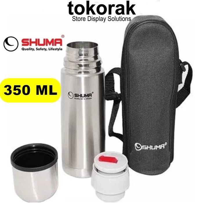 VACUUM BOTTLE SHUMA -  TERMOS AIR PANAS 350 ML STAINLESS - BOTOL MINUM