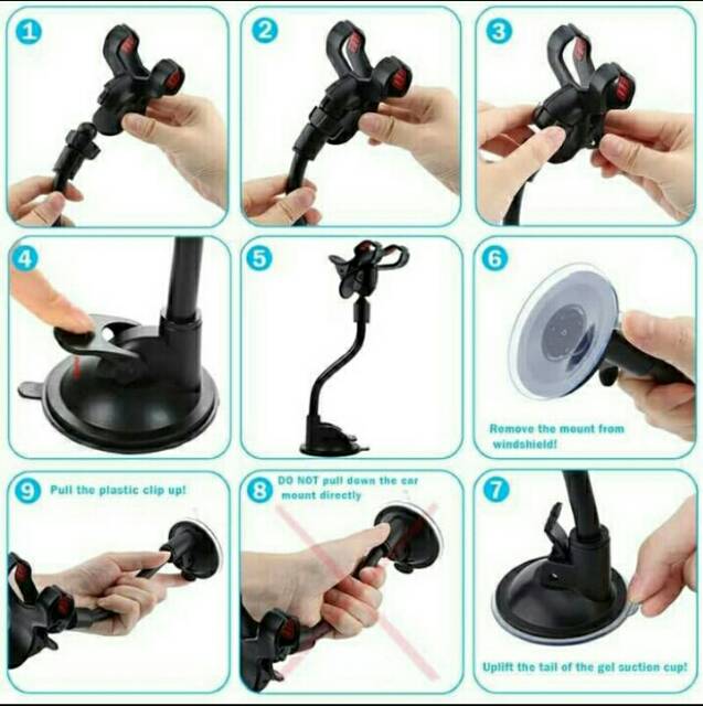 Holder handphone untuk gitar Phone holder tempel multifungsi KHG22