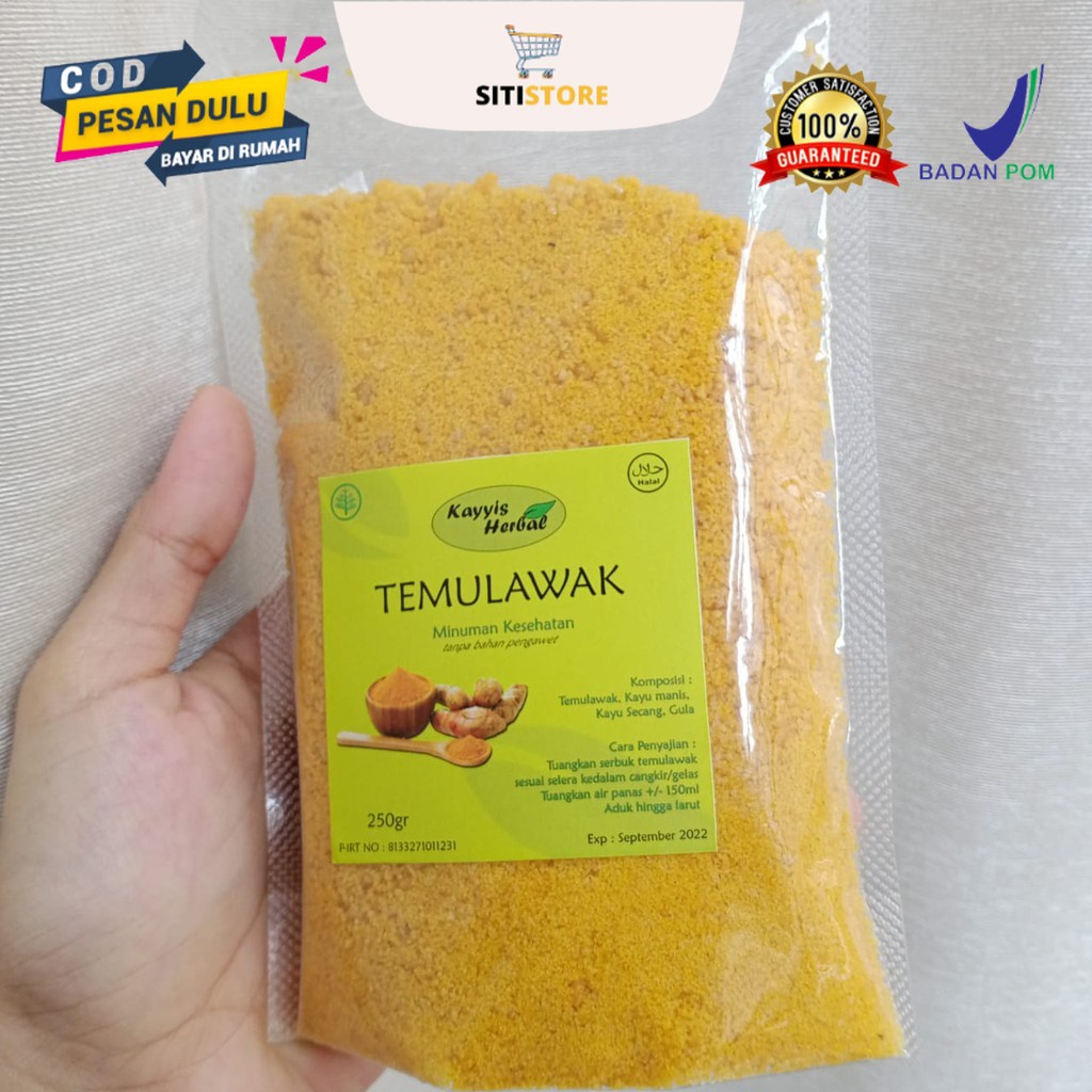 

Temulawak Bubuk Instan Premium Kayyis 100% Murni Original isi 250g