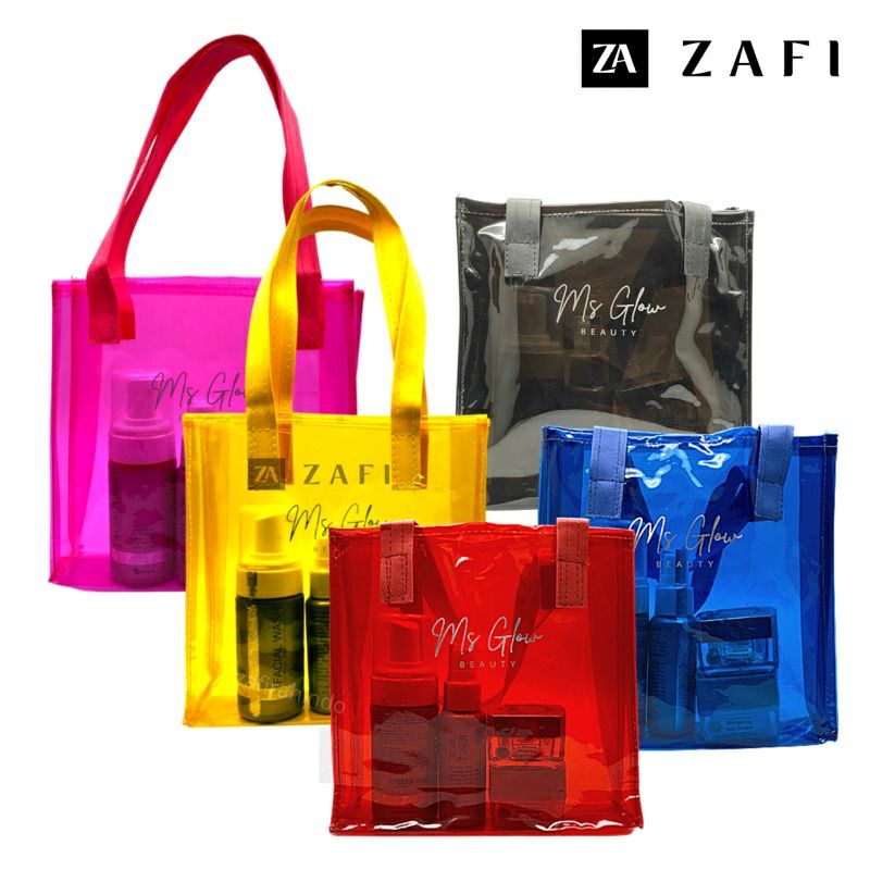 Tas ms Glow transparan / totebag ms glow / souvenir ms glow