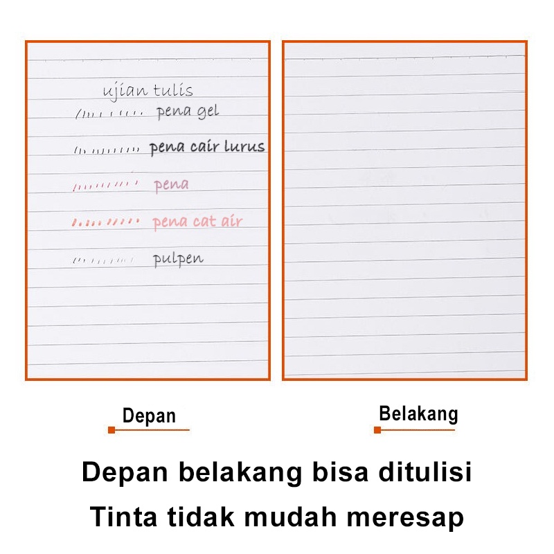 Deli Buku Tulis A5 Buku Notebook Aesthetic 60 Lembar Diary Book 5pcs 10pcs Spiral Notebook