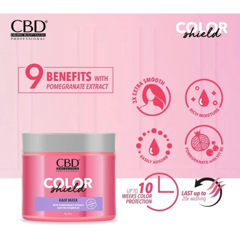 CBD Color Shield Hair Mask - Untuk Rambut Berwarna 500g