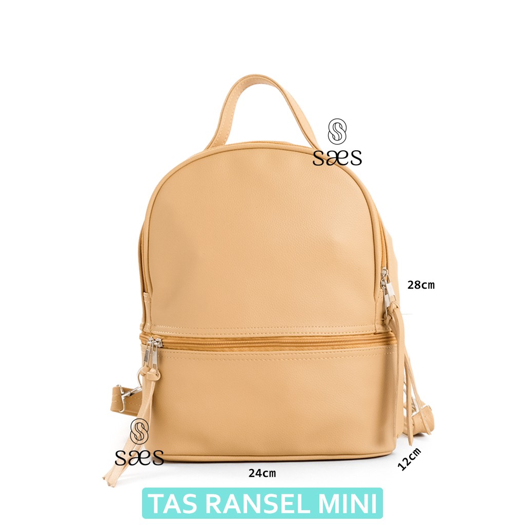 Saes Tas Ransel Wanita kulit mini Multifungsi Feli Backpack kulit murah Felicia