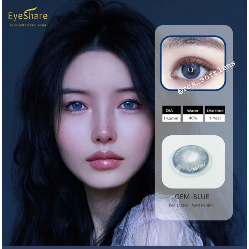 RCS ✅ BACA DESKRIPSI  softlens KPOP softlens ungu biru minus -1.00 s/d minus -6.00