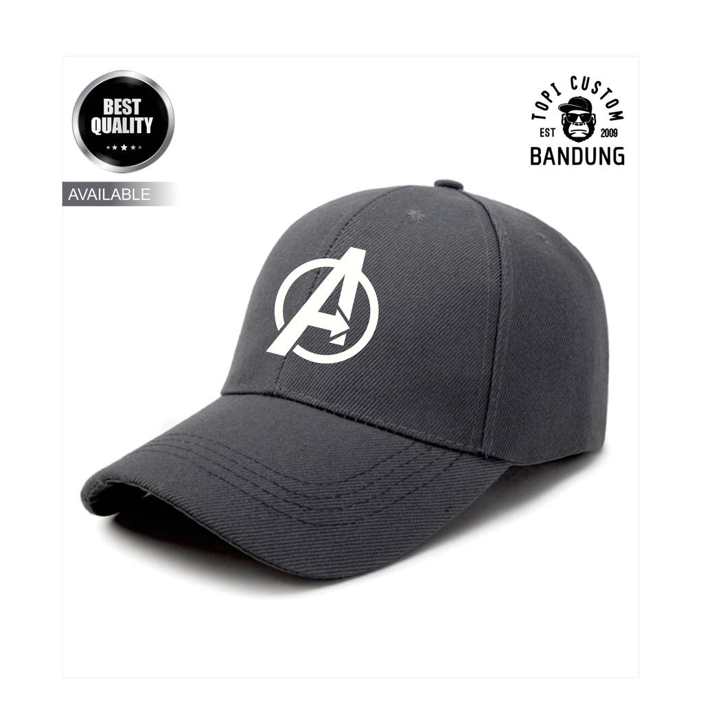 Topi Baseball  AVENGERS Pria Wanita Topi Jaring Jala AVENGERS Baseball Cap Bisa Tulis Nama Bisa COD Gratis Masker Original High Premium Quality