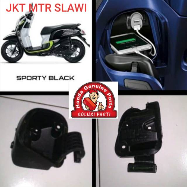 81143-K93-N00 lid pocket cover lid cover charger new scoopy f1 esp stylish ori honda ahm asli honda