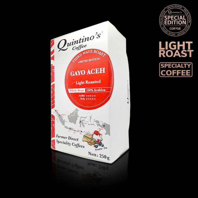 

Quintino's Limited Edition Gayo Light Roast 250 gr Bean -Diskon Besar