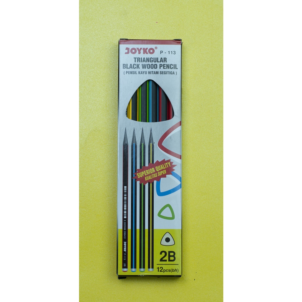 

PENSIL KAYU JOYKO P - 113 2B ( 1 BOX = 12 PCS )