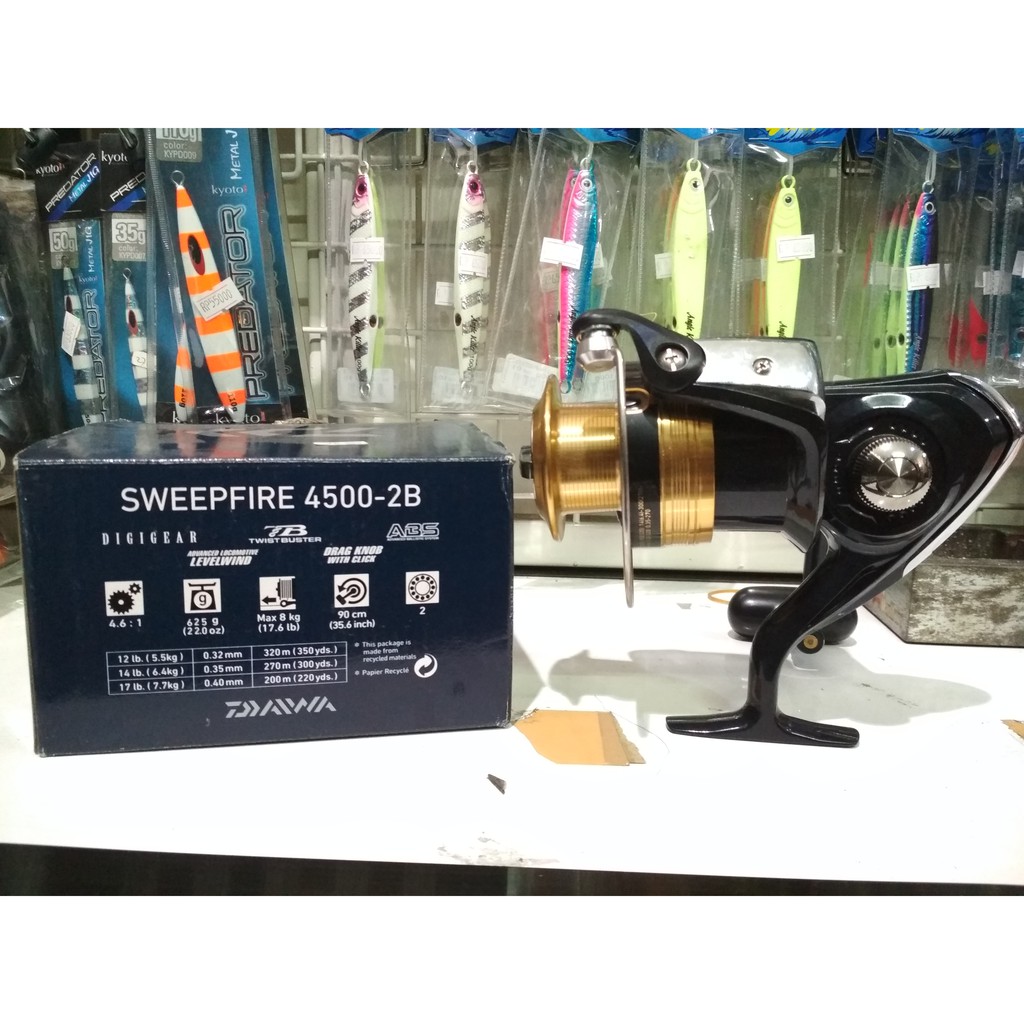 Reel Spinning Daiwa Sweepfire 4500 Max Drag 8Kg