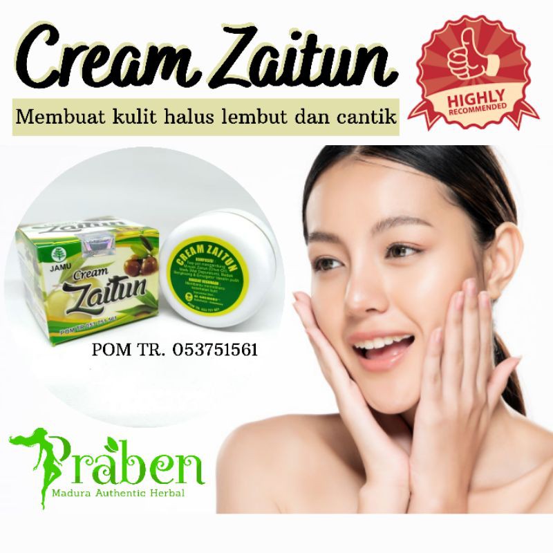 Cream Zaitun Krim Zaitun Cream Wajah Pelembab Wajah Dan Kulit Herbal Original Indonesia