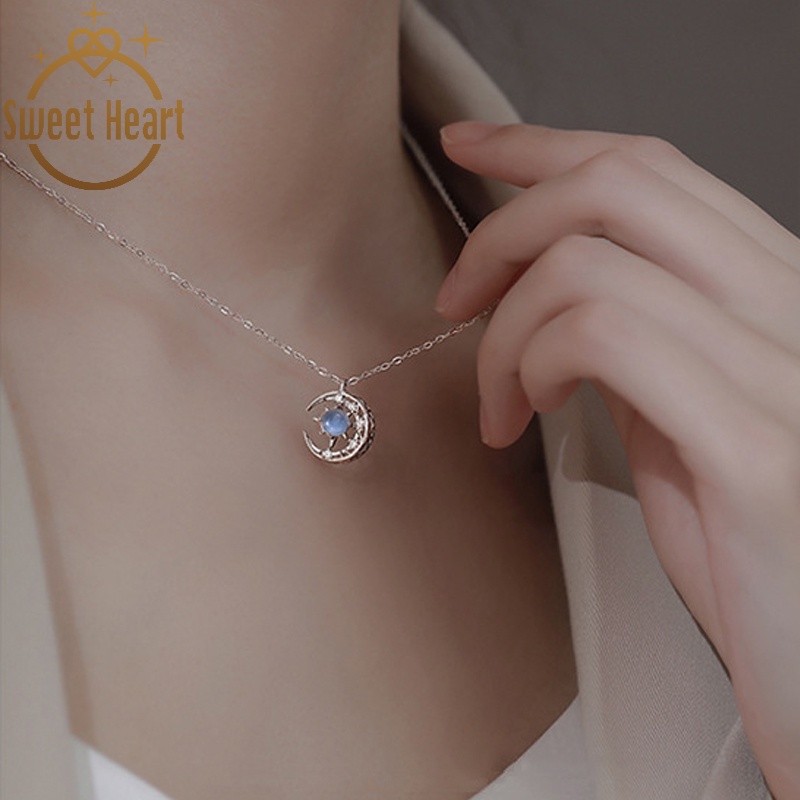 Women's Necklaces Moon and Eight-pointed Star Light Luxury Temperament Niche Design 2021 Trendy