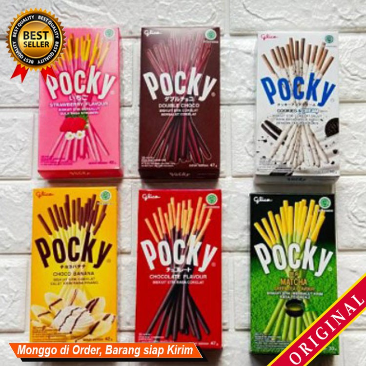 

Jajan Coklat Stick Jajanan Santai pengganjal lapar Biskuit Stik Glico Pocky