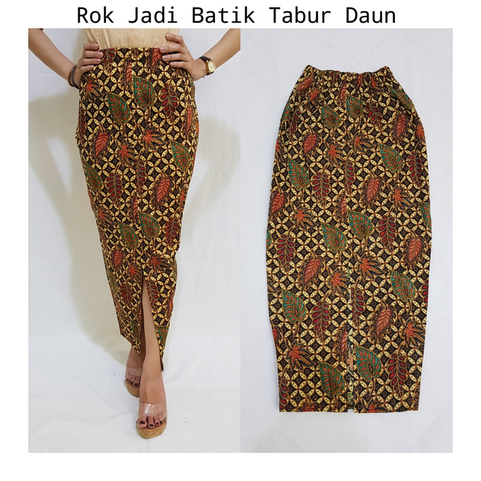 Rok Jadi Batik Tabur Daun