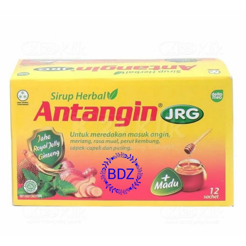 

Antangin JRG Cair Jahe Royal Jelly Gingseng (12sachet)