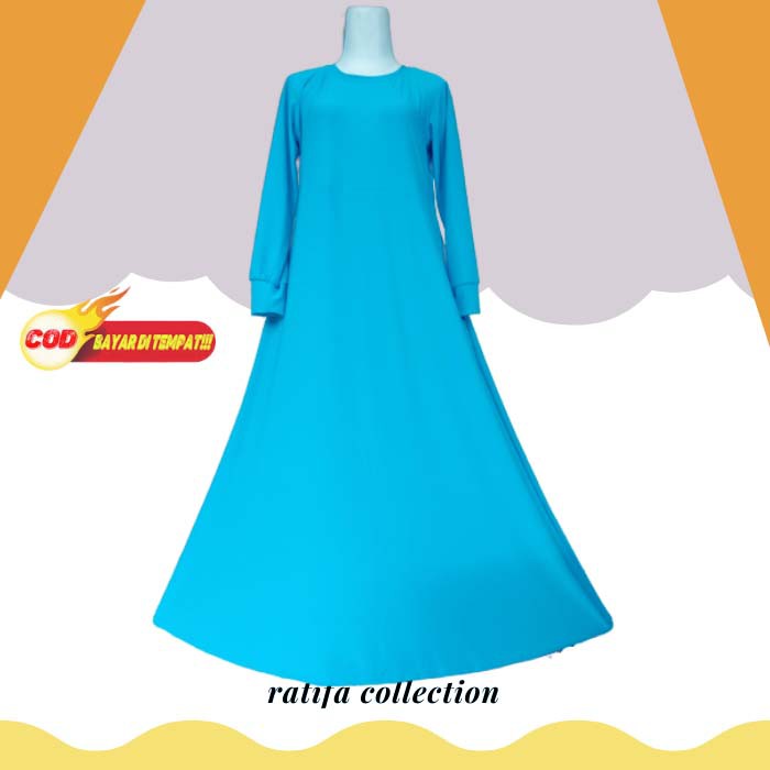 Gamis Polos Jersey Jumbo XXL. by ratifa collection.