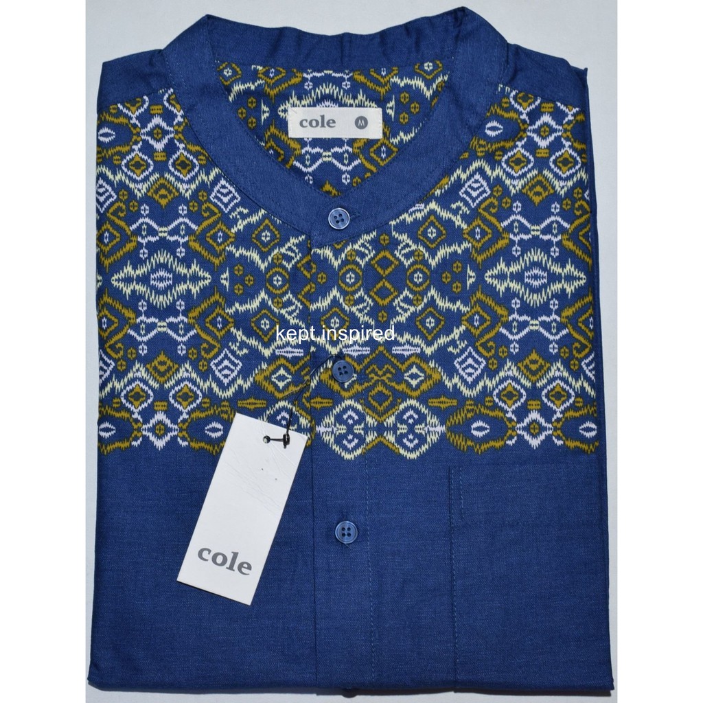 COLE Baju Koko Pria Lengan Pendek Biru DPD 54 ORIGINAL