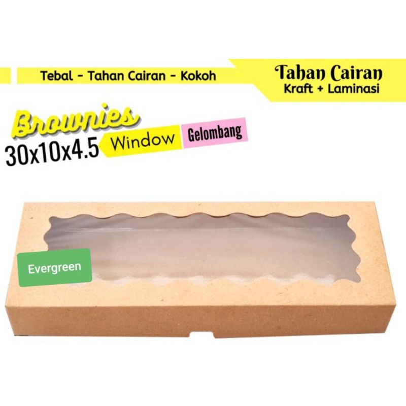 

Kotak Brownies 30x10x5 cm / Box Brownies / Dus Kue / Box Kue / Kemasan Kue / Dus Bronies / Box Bronis