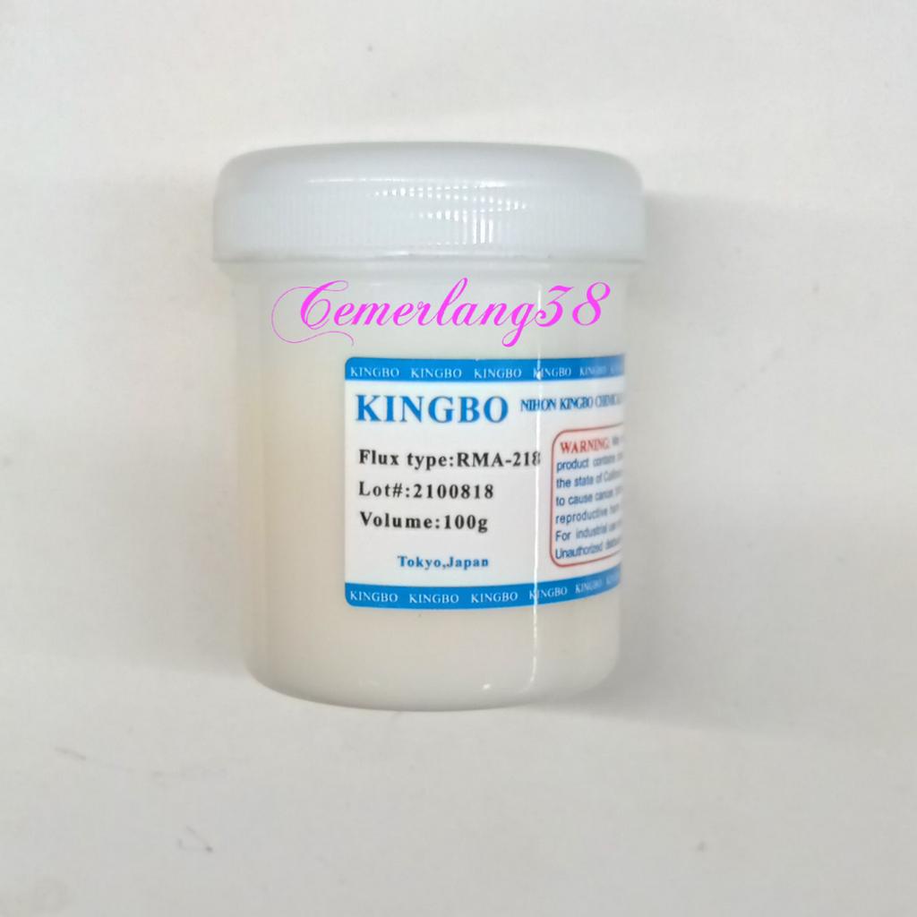 FLUX SOLDER KINGBO/PASTA SOLDER KINGBO/MINYAK SOLDER RMA-218(JPN) Biru