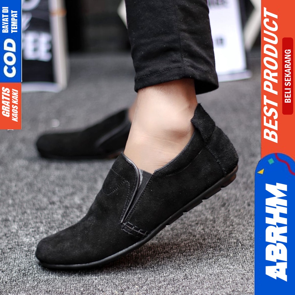 Abrhm Stone - Sepatu Slip On Pria Casual