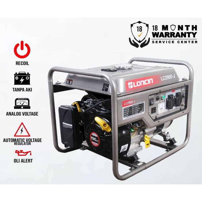 MESIN GENSET LONCIN SERIES LC 2900-J 2000WATT GASOLINE