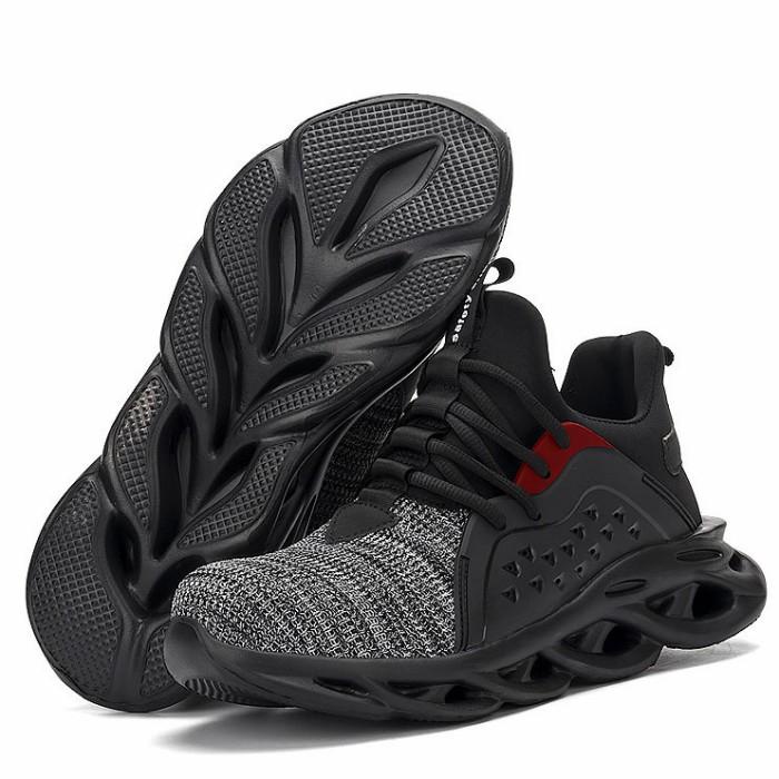Sepatu Sneakers Safety pria sport sepatu safety casual pria lapangan Kualitas Terjamin