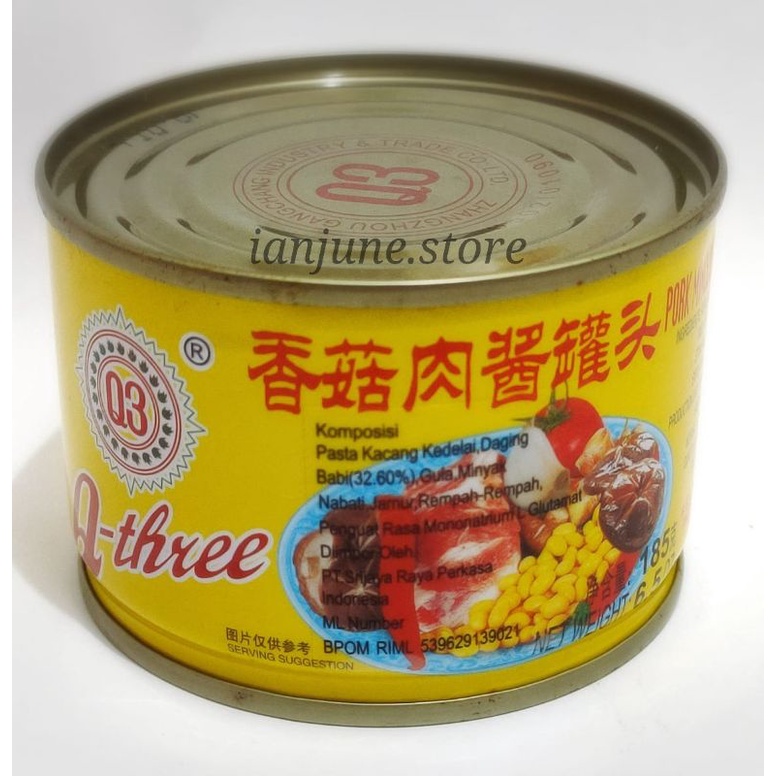 

BA CIU Q3 / BACIU Q THREE / MINCE WITH BEAN PASTE 185GRAM PER KALENG / Bak Ciu /