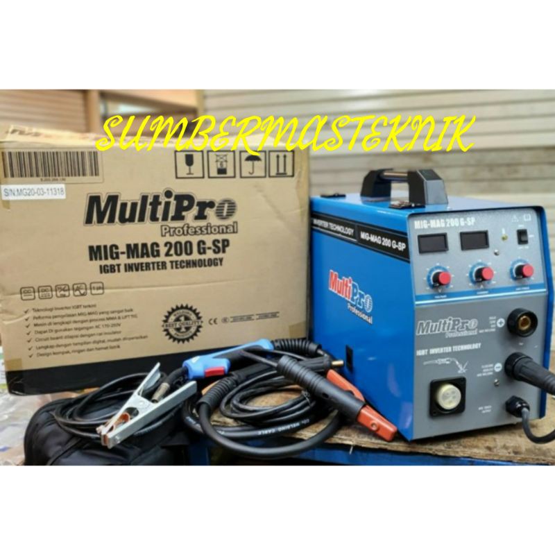 MESIN LAS CO2 MULTIPRO MIG 200 TRAVO LAS MULTIPRO MIG MAG 200 G-SP INVERTER LAS CO2 MULTIPRO MIG200