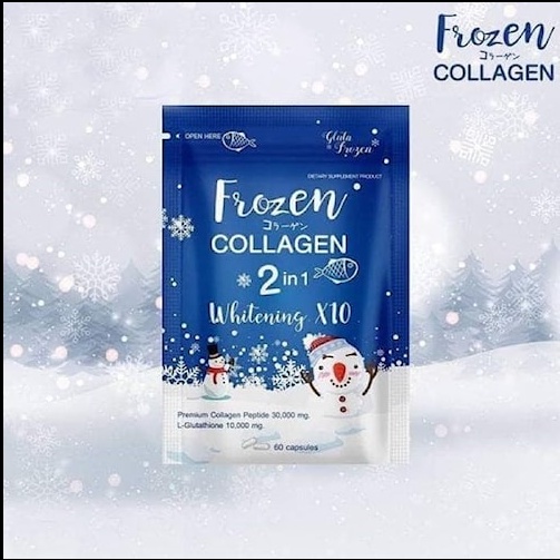 Frozen collagen 2in1 powder drink BPOM