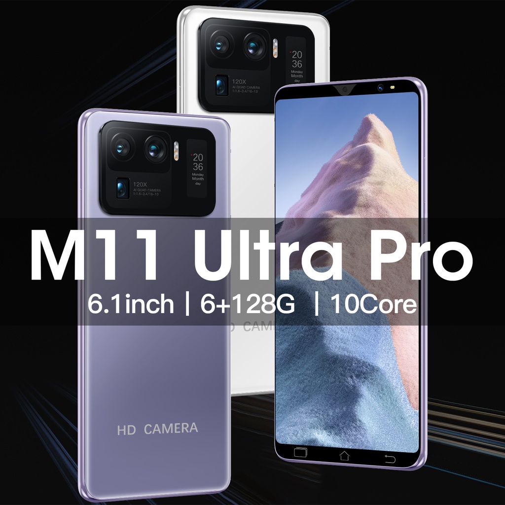 【New Arrived】Smartphone M11 Pro Max Versi Global Handphone Android 5.8 Inci 5G/4G LTE Ponsel Original wajah unlock8GB RAM 512G ROM Moible phone Dual SIM Sistem Android 10.0 HD