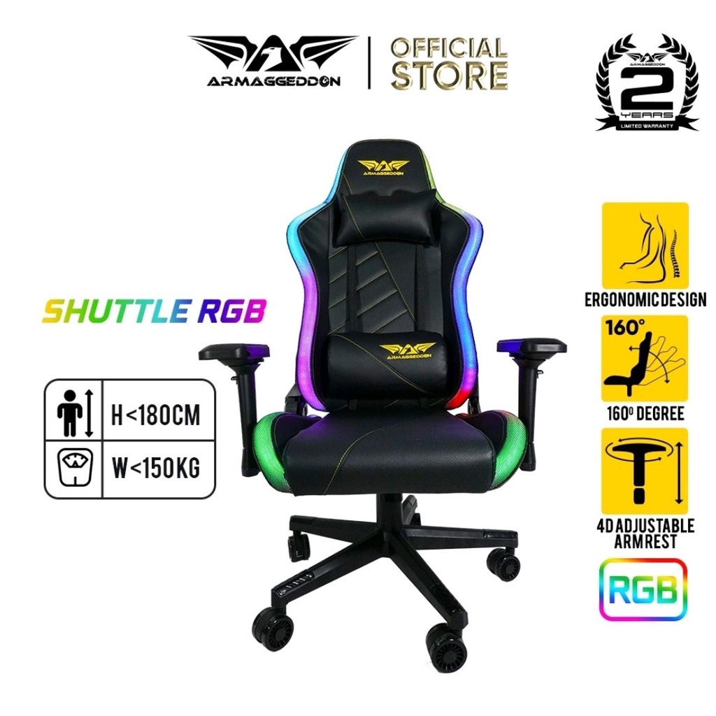 Armaggeddon Shuttle RGB Premium Gaming Chair - Kursi Gaming