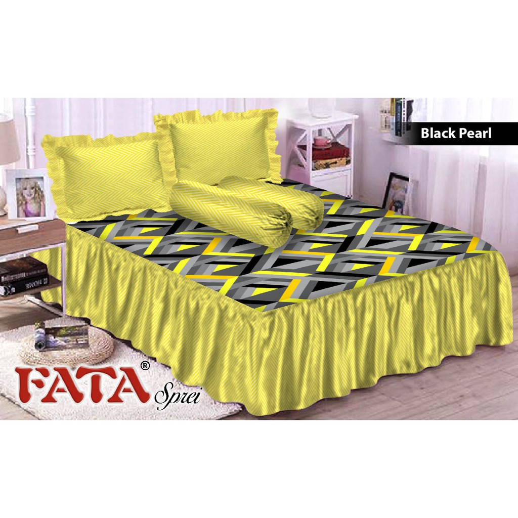 SPREI RUMBAI 180x200 - SPREI FATA RUMBAI 180x200 BLACK PEARL MINIMALIS SEPRAI RUMBAI - SEPREI RUMBAI