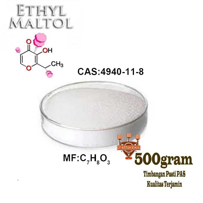 

Premium Ethyl Maltol 500gram Etil Maltol 500 gram Bahan Cotton Candy