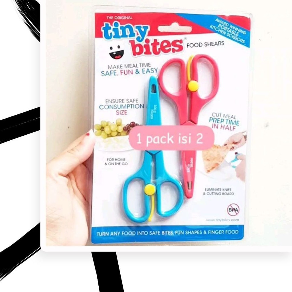 Tiny Bites Food Shears / gunting makanan anak / gunting makan scissor / Food scissors / tinybites