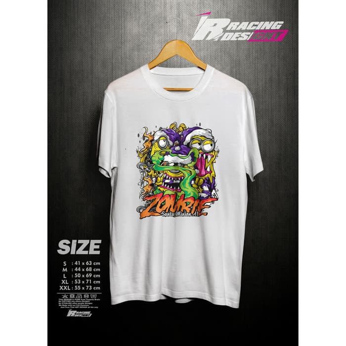 Kaos T Shirt Baju Zombie Anime Kualitas Distro Terbaru Sm Shopee Indonesia