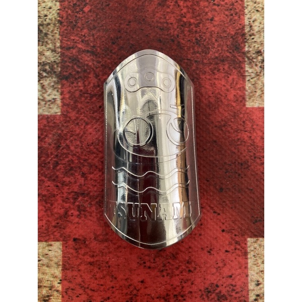 Tsunami Bike Head Badge Emblem Stainless Steel