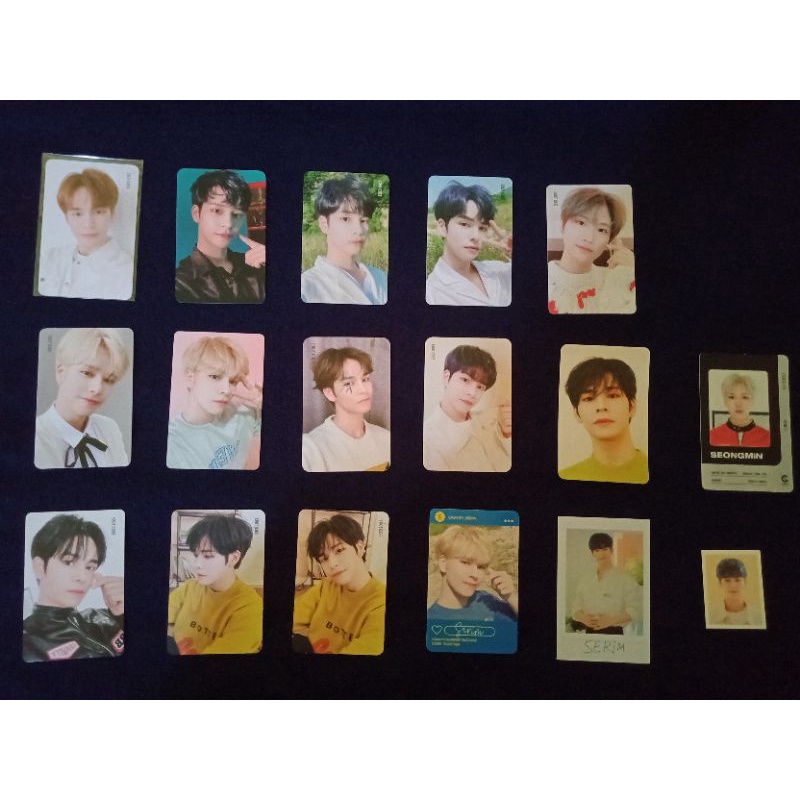 Photocard PC Serim Woobin Seongmin Standee Minhee Jungmo CRAVITY