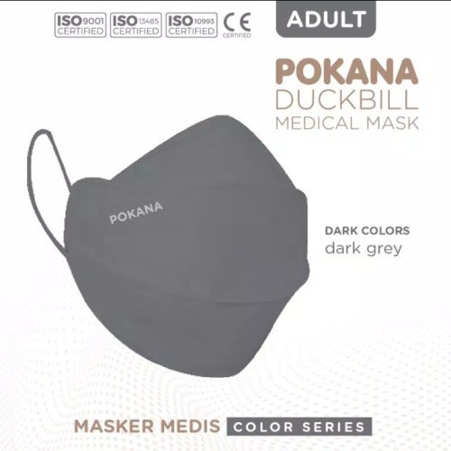 POKANA Duckbill 4 -ply Earloop Medical Face Mask Adult Box isi 25 pcs