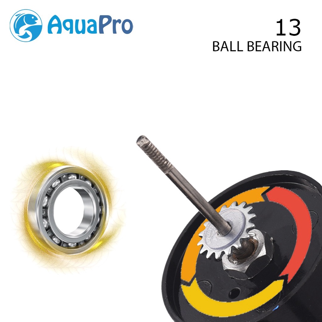 Aquapro DM2000 Reel Pancing Putar Rell Rill Pancing Katrol Kerekan Pancing Fishing Reel Spool Metal Aluminium