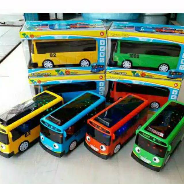  Mainan  bus tayo  little bus hey tayo  lampu dan musik 