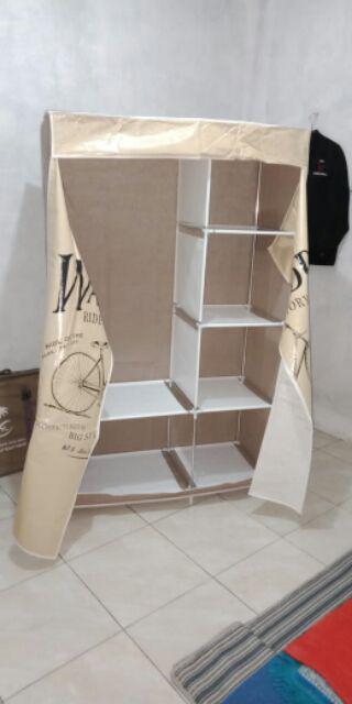 Toko Lemari/lemari Pakaian/lemari Portable Bongkar Pasang (105 Ciss) Shenar