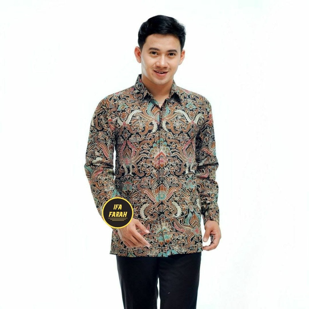 KEMEJA HEM BATIK PRIA COUPEL AYAH ANAK MOTIF CIREEBON