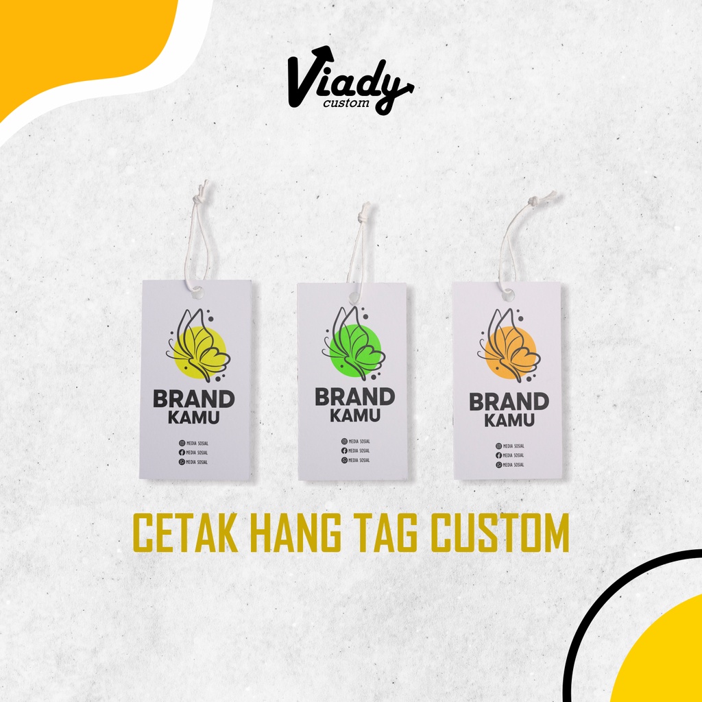 

[CUSTOM] Hang Tag | Gantungan | Tag Baju | Tag Kemasan | Label