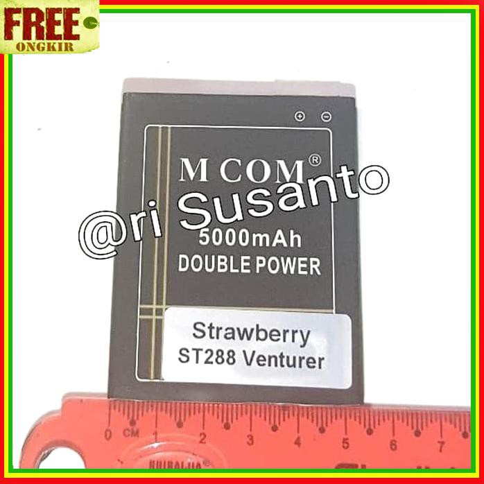 ACC HP BATERAI MCOM STRAWBERRY ST288 VENTURER BL 16A DOUBLE POWER 5000MAH
