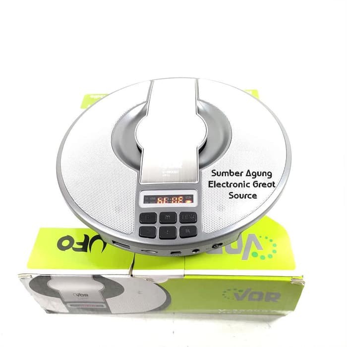 VDR Speaker V3900BT UFO Bentuk Piringan Pemutar MP3 Bluetooth USB TF