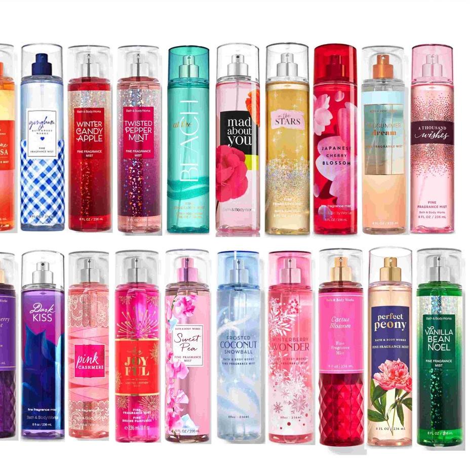 ➹ BBW Bath and Body Works BODY MIST Strawberry Pound Cake / Tahiti Island Body Mist 236 ml ✼