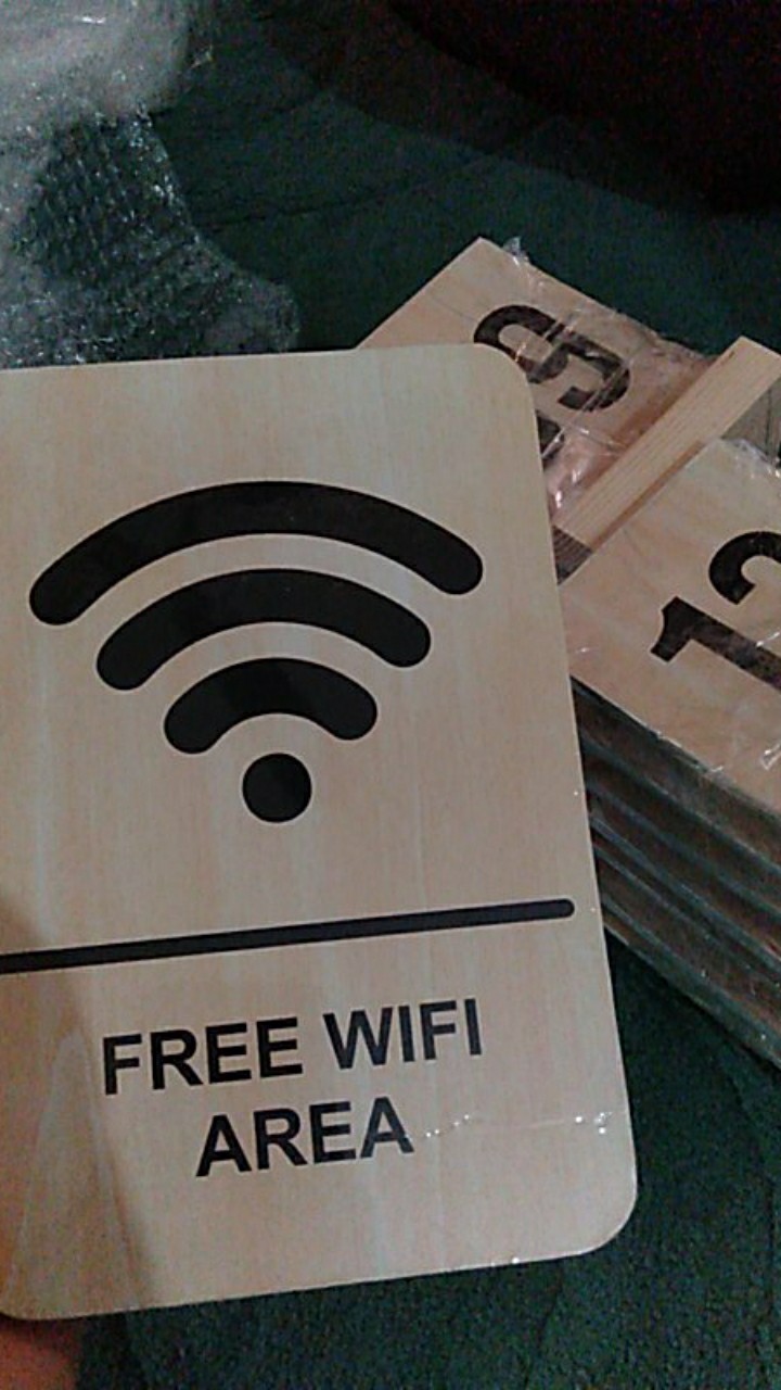 Signage - Free Wifi Area