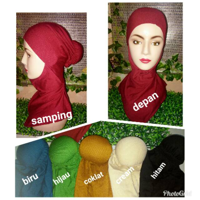 Ciput ninja sanggul bahan kaos spandek
