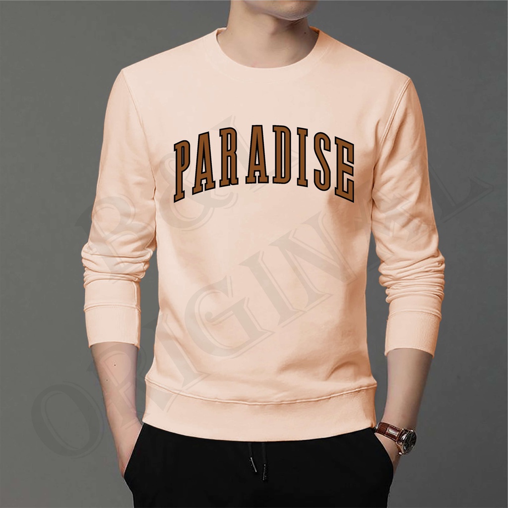 BS/COD/BAJU KAOS PARADISE/ATASAN FASHION PRIA DAN WANITA LENGAN PANJANG/GOOD QUALITY