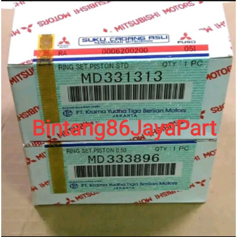 Ring Piston Set Seher Set MITSUBISHI T120SS injeksi Piston Ring T120SS injeksi