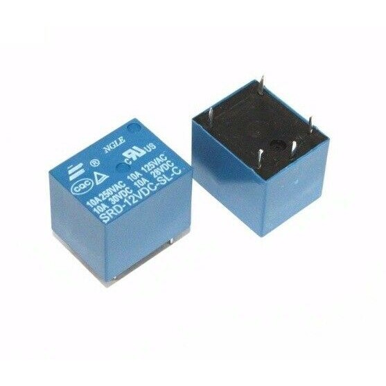 SRD-12VDC-SL-C Relay 12V DC 5 Pin PCB 10A Original Songle